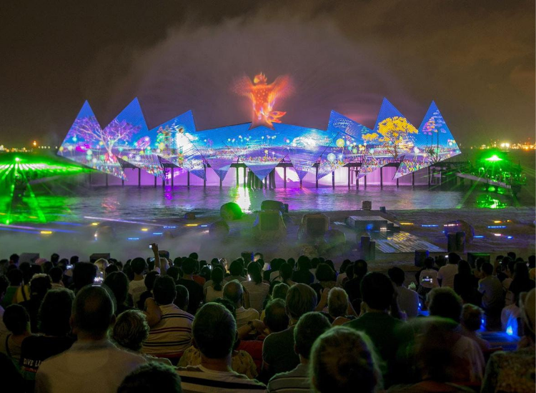 Wings of Time Sentosa Show nhạc nước Wings of Time trên đảo Sentosa Singapore